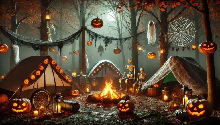 escena-de-un-camping-decorado-para-halloween